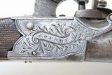 ENGRAVED Antique NOCK .46 Caliber PERCUSSION Boxlock “Pocket” Pistol LONDON Marked with BIRMINGHAM PROOFS - 14 of 18