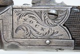 ENGRAVED Antique NOCK .46 Caliber PERCUSSION Boxlock “Pocket” Pistol LONDON Marked with BIRMINGHAM PROOFS - 6 of 18