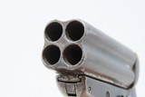Antique CIVIL WAR Era SHARPS Model 4 .32 Caliber Rimfire PEPPERBOX Revolver 4 Shot Self Defense Pocket Gun - 9 of 16