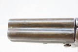 Antique CIVIL WAR Era SHARPS Model 4 .32 Caliber Rimfire PEPPERBOX Revolver 4 Shot Self Defense Pocket Gun - 8 of 16