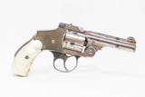 SMITH & WESSON .38 SAFETY HAMMERLESS 4th Model C&R Double Action REVOLVERTurn of the Century TOP BREAK Revolver w/PEARL GRIPS - 15 of 18