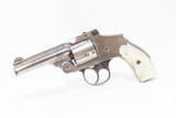 SMITH & WESSON .38 SAFETY HAMMERLESS 4th Model C&R Double Action REVOLVERTurn of the Century TOP BREAK Revolver w/PEARL GRIPS - 2 of 18