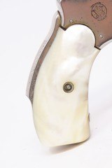 SMITH & WESSON .38 SAFETY HAMMERLESS 4th Model C&R Double Action REVOLVERTurn of the Century TOP BREAK Revolver w/PEARL GRIPS - 16 of 18