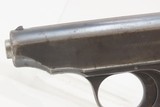 Post-WW I Deutsche Werke ORTGIES 6.35x16mm Hammerless SEMI-AUTO Pistol C&R
Type Pistol Given to EVA BRAUN by the Führer - 5 of 20