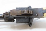 ENGRAVED Antique BELGIAN Proofed 9mm Caliber PINFIRE Double Action Revolver European FOLDING TRIGGER Conceal & Carry Sidearm - 11 of 17