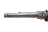 ENGRAVED Antique BELGIAN Proofed 9mm Caliber PINFIRE Double Action Revolver European FOLDING TRIGGER Conceal & Carry Sidearm - 8 of 17