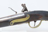 EUROPEAN Antique .69 Caliber FLINTLOCK Martial Pistol Holster Belt With Brass Pommel Cap and Furniture - 15 of 16