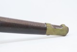EUROPEAN Antique .69 Caliber FLINTLOCK Martial Pistol Holster Belt With Brass Pommel Cap and Furniture - 5 of 16