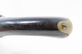 EUROPEAN Antique .69 Caliber FLINTLOCK Martial Pistol Holster Belt With Brass Pommel Cap and Furniture - 7 of 16
