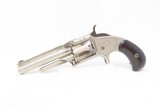 Antique SMITH & WESSON Number 1-1/2 2nd Issue .32 Caliber Rimfire REVOLVERNickel Plated WILD WEST S&W Spur Trigger - 2 of 17