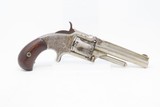 Antique SMITH & WESSON Number 1-1/2 2nd Issue .32 Caliber Rimfire REVOLVERNickel Plated WILD WEST S&W Spur Trigger - 14 of 17