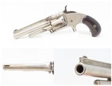 Antique SMITH & WESSON Number 1-1/2 2nd Issue .32 Caliber Rimfire REVOLVERNickel Plated WILD WEST S&W Spur Trigger - 1 of 17