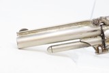Antique SMITH & WESSON Number 1-1/2 2nd Issue .32 Caliber Rimfire REVOLVERNickel Plated WILD WEST S&W Spur Trigger - 5 of 17