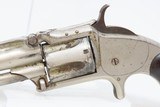 Antique SMITH & WESSON Number 1-1/2 2nd Issue .32 Caliber Rimfire REVOLVERNickel Plated WILD WEST S&W Spur Trigger - 4 of 17