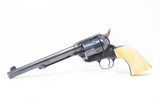 c1927 COLT Single Action Army “PEACEMAKER” .38-40 WCF Revolver C&R 1st GenWith Eagle-Carved, Initialed Ivory Grip - 13 of 20