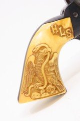 c1927 COLT Single Action Army “PEACEMAKER” .38-40 WCF Revolver C&R 1st GenWith Eagle-Carved, Initialed Ivory Grip - 10 of 20