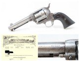 .45 COLT Single Action Army PEACEMAKER Revolver 1st Gen C&R St. Louis, MOc1904 mfr. 4 3/4” .45 Long Colt SAA 6-Shooter - 1 of 20