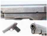 c1907 COLT Model 1903 POCKET HAMMERLESS .32 ACP Semi-Automatic C&R PISTOLTURN OF THE CENTURY Self Defense Pistol