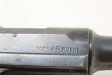 WORLD WAR I Era DWM 7.65x21mm GERMAN LUGER C&R Pistol Semi-Automatic .30
Commercial Post-War Handgun for Export - 16 of 20