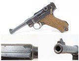 WORLD WAR I Era DWM 7.65x21mm GERMAN LUGER C&R Pistol Semi-Automatic .30
Commercial Post-War Handgun for Export - 1 of 20