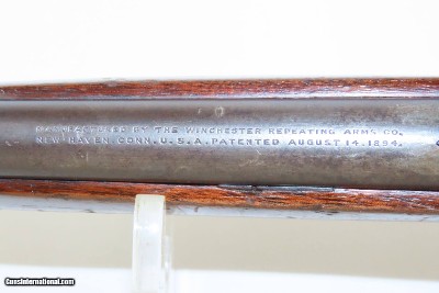 c1910 mfr. Scarce WINCHESTER Model 1894 Lever Action .38-55 WCF Carbine C&R Great Medium Bore Carbine with 20” Barrel - Image 9 of 20