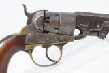 Antique COOPER FIREARMS Co. Double Action NAVY Model .36 Cal PERC. Revolver CIVIL WAR ERA Revolver with “ISSAC L. CLARKE” HOLSTER - 15 of 16