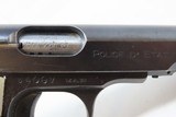 FRENCH M.A.B. Model “D” 7.65mm SEMI-AUTOMATIC Hammerless POCKET Pistol C&R
.32 ACP Caliber Pistol w/Slide Marked “POLICE D’ETAT” - 14 of 18