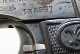 WORLD WAR I Era Prussian WALTHER “Model 4” 7.65mm Semi-Automatic Pistol C&R 1 of 250,000 w/ CROWN/G MILITARY ACCEPTANCE Mark - 7 of 18