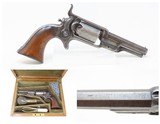CASED Pre-CIVIL WAR Era COLT Model 1855 “ROOT” Side-Hammer POCKET RevolverFIRST YEAR PRODUCTION Revolver with ACCESSORIES - 1 of 20
