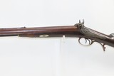 NEW YORK Antique DOUBLE RIFLE by PHILLIPS Side by Side .44 Cal. PercussionLARGE GAME Double Rifle with POWDER FLASK - 16 of 20