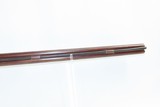 NEW YORK Antique DOUBLE RIFLE by PHILLIPS Side by Side .44 Cal. PercussionLARGE GAME Double Rifle with POWDER FLASK - 9 of 20