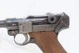 c1935 mfr Code “G” Date World War II German MAUSER “s/42” Luger P.08 Pistol WWII German Semi-Automatic C&R Sidearm - 4 of 19