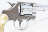 c1932 mfr. COLT “OFFICIAL POLICE” .38 Special C&R Revolver Double Action
w/ MOTHER OF PEARL GRIPS - 17 of 18