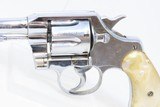 c1932 mfr. COLT “OFFICIAL POLICE” .38 Special C&R Revolver Double Action
w/ MOTHER OF PEARL GRIPS - 4 of 18