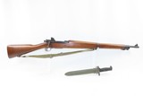 WORLD WAR II US Remington M1903A3 BOLT ACTION .30-06 Springfield C&R RifleFLAMING BOMB Marked w/BAYONET, SCABBARD, & SLING - 2 of 22