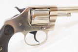 c1903 mfr COLT NEW POLICE .32 C&R REVOLVER Double Action Gangster LE Nickel Early-20th Century Law Enforcement Sidearm - 18 of 19
