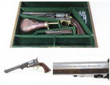 CASED CIVIL WAR Era MANHATTAN FIRE ARMS CO. Series III Perc. NAVY Revolver
ENGRAVED ANTIQUE With Multi-Panel CYLINDER SCENE