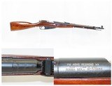WORLD WAR II Era Soviet IZHEVSK ARSENAL Mosin-Nagant Model 1944 C&R CARBINE World War II Dated “1943” with FOLDING SPIKE BAYONET! - 1 of 22