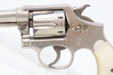 Smith & Wesson .38 MILITARY & POLICE Model of 1905 .38 SPECIAL Revolver C&R BEAUTIFUL NICKEL 4th Change Revolver w/ PEARL GRIP - 4 of 20