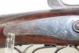 Engraved AUSTRIAN SxS Rifle & 16 Gauge Shotgun Combination CAPE GUN C&RWith CHECKERED STOCK and GAME SCENE ENGRAVINGS - 17 of 23