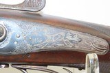 Engraved AUSTRIAN SxS Rifle & 16 Gauge Shotgun Combination CAPE GUN C&RWith CHECKERED STOCK and GAME SCENE ENGRAVINGS - 6 of 23