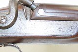 c1850s Antique R.P. BRUFF Side by Side 14 Gauge PERCUSSION Shotgun ENGRAVED Scarce Mid-1800s Double Barrel w/CHECKERED STOCK - 11 of 17