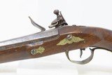 EUROPEAN Antique “MANSTOPPER” .67 Caliber FLINTLOCK Belt/Holster PistolENGRAVED With BRASS POMMEL and Trim - 16 of 17