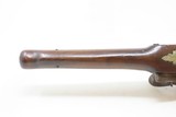 EUROPEAN Antique “MANSTOPPER” .67 Caliber FLINTLOCK Belt/Holster PistolENGRAVED With BRASS POMMEL and Trim - 13 of 17