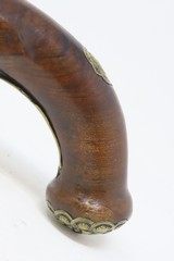 EUROPEAN Antique “MANSTOPPER” .67 Caliber FLINTLOCK Belt/Holster PistolENGRAVED With BRASS POMMEL and Trim - 15 of 17