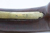 EUROPEAN Antique “MANSTOPPER” .67 Caliber FLINTLOCK Belt/Holster PistolENGRAVED With BRASS POMMEL and Trim - 11 of 17