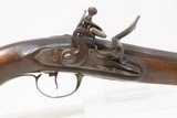 EUROPEAN Antique “MANSTOPPER” .67 Caliber FLINTLOCK Belt/Holster PistolENGRAVED With BRASS POMMEL and Trim - 4 of 17