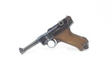 Commercial INTERWAR DWM German LUGER P.08 7.65mm Semi-Automatic PISTOL C&RCROWN/N Proof; TREATY OF VERSAILLES Caliber w/HOLSTER - 4 of 19