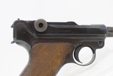 Commercial INTERWAR DWM German LUGER P.08 7.65mm Semi-Automatic PISTOL C&RCROWN/N Proof; TREATY OF VERSAILLES Caliber w/HOLSTER - 18 of 19