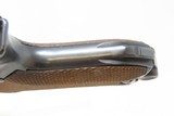 Commercial INTERWAR DWM German LUGER P.08 7.65mm Semi-Automatic PISTOL C&RCROWN/N Proof; TREATY OF VERSAILLES Caliber w/HOLSTER - 8 of 19